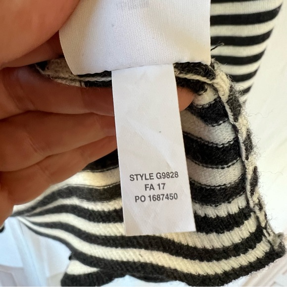 J.CREW Striped Harlow Cardigan Sweater 100% WOOL - Picture 9 of 12